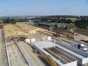 Stabulation vaches laitières Berthelot Charpentes